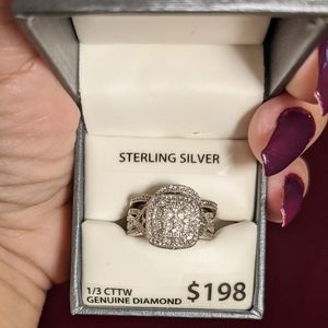 Genuine diamond 1/3 carat total weight